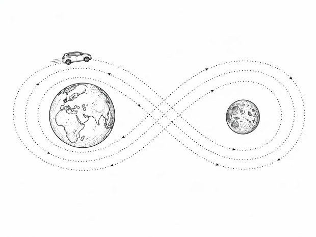Driving to the Moon in an EV. Please don't do that!